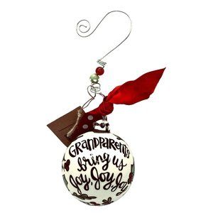 Laura Kirkland Designs Christmas Ornament Glory Haus Grandparents Bring Joy 5’’